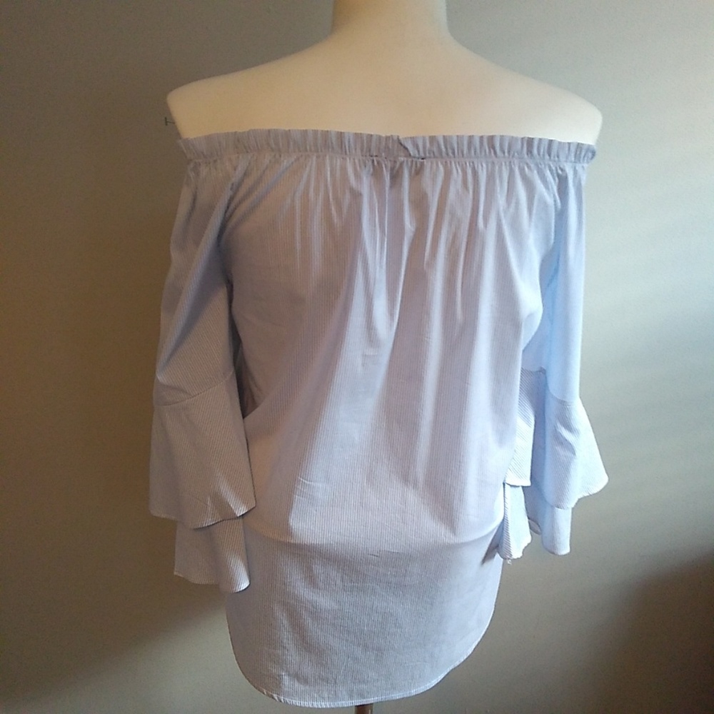 Lili morgan off shoulders  bell sleeves